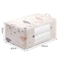 Miniatyrbillede 1 af 6: Dyne Opbevaringspose Tøj Sengetøj Tasker Polyester Stof Støvpr Beige L