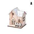 Miniatyrbilde 1 av 8: Jul LED lys Trehus Lysende juledekorasjon A one size
