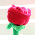 Miniatyrbild 1 av 5: 1st tecknad rosblomma fylld mjuk plyschleksak Alla hjärtans dag Rose red one size