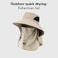 Miniatyrbild 4 av 8: Mode Sommar Solhatt UV-Skydd Utomhus Andningsbar Avtagbar black