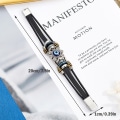 Miniatyrbillede 7 af 7: Lucky Eye Turkish Evil Eye Armbånd Punk Multilayer Læder Ha onesize
