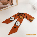 Miniatyrbild 1 av 7: Nytt mode sidenscarf hårband Long Ribbon Bow n Printing Hai A5 one size