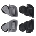 Miniatyrbillede 5 af 5: 1 par A08 kuffert Udskiftning af bagage hjul Drejelig Mute Dua 4（small gray）