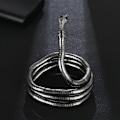Miniatyrbild 6 av 8: Punk Snake Halsband Choker Justerbart Snake Armband Flexibel W Gold one size