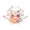 Miniatyrbillede 1 af 5: 60 mm Kvartskrystal Lotus Flower Crafts Glas Fengshui Ornament Multicolor one size