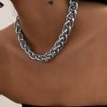 Miniatyrbilde 5 av 5: Punk Hip Hop Choker Halskjede for kvinner Statement Gothic Cuban C C