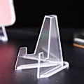 Miniatyrbillede 2 af 5: 10 stk akrylstativ møntdisplay staffeliholder lille stativ til Co One Size