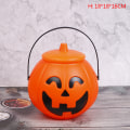 Miniatyrbild 1 av 5: Halloween fest rekvisita Plast pumpa hink Dekorera Halloween Orange 18*18*16CM