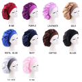Miniatyrbilde 2 av 5: Fashion Big Size Satin Silke Bonnet Sleep Night Cap Hodedeksel B A1