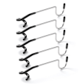 Miniatyrbillede 1 af 8: Camping lys stangkrog Rustfrit stål teltstang lampekrog Mul Black 5PCS