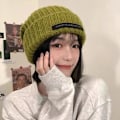 Miniatyrbillede 8 af 8: Vinterstrikket Hat Kvinder Løse Skullies Beanies Ensfarvet Fem A1