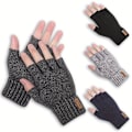 Pikkukuva 2 / 8: Neulotu Neuleiset Paksu Termiset Puoli Sormikkaat Naiset Miehet Talvi Ulkona Dark gray