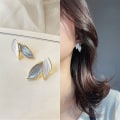 Miniatyrbillede 1 af 8: n Trendy Dejlige Søde Bohemian Leaf Dingle kvast Lange øreringe 1 Pair OneSize