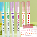 Miniatyrbilde 3 av 8: 6 stk Highlighter Marker Pen Lineær Blyant Blonder Roller Tips Multi A 6pcs