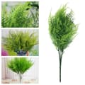 7 grenar Konstgjord sparris Ormbunke Gräs Blomma Hem Blommig green one size