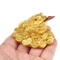 Miniatyrbilde 8 av 8: 1 stk Fortune Frog Feng Shui Lucky Money Padde Hjemmekontordekor Bronze one size