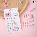 Miniatyrbillede 1 af 8: Face Gems Eye Jewels Festival Body Crystal Make Up Sticker Dia A2 onesize