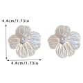 Miniatyrbillede 6 af 7: Store blomsterperleørering til kvinder Mode smykketilbehør onesize