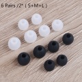Pikkukuva 1 / 5: 6 paria/2*(S+M+L) universal in-ear kuulokkeet kuulokkeet kuuloke nappikuulokkeet si Multicolor one size