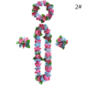 Miniatyrbilde 8 av 8: 4 stk/sett Hawaiian Flower Leis Garland-kjede DIY-dekorasjon F 6 One Size