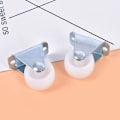 Miniatyrbild 4 av 5: Universal 1" Möbelhjul Hjul Vit PP Nylon One White 1''