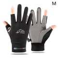 Sommarhandskar Is-silke Anti-ultraviolett Daggfinger Touch Handske Black M