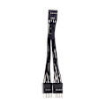 Miniatyrbillede 3 af 5: 1Pc Computer Bundkort USB forlængerkabel 9 Pin 1 Hun til Black one size