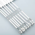 Pikkukuva 3 / 8: 10 kpl vartaat grilliin, ruostumattomasta teräksestä Silver 10Pcs