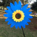 Pikkukuva 1 / 7: Auringonkukkatuulimyllyt tuulimyllyt kotipuutarhaan tee-se-itse lapsille ulkona Blue one size