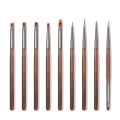 Pikkukuva 5 / 8: Nail Art Brush Piirustustyökalu Pitsi-sivellin manikyyri geelilakka UV A6 onesize
