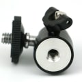 Miniatyrbillede 4 af 4: Mini 1/4" 360 drejeligt kuglehovedskrue stativ DSLR kuglehovedstativ Black 1pcs