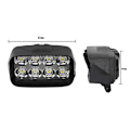 Miniatyrbillede 3 af 5: 1 Stk Motorcykel Bil Super Bright 8 LED Lys Forlygte Spotlight Black One Size