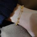 Miniatyrbillede 4 af 8: Titanium stål armbånd Simple Ball armbånd kvinders farveægte onesize