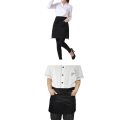 Miniatyrbild 8 av 8: Svart Byst Servitör Kort Förkläde Kök Restaurang Flirty With Po Black one size