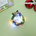 Miniatyrbillede 1 af 8: 1:12 1/6 dukkehus Miniature juleguirlande med lette dukker A2 Onesize