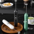 Miniatyrbild 3 av 8: Elektrisk Mjölkskummare Handhållen Dryck Foamer Kaffemixer Ägg Be Green onesize