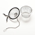 Miniatyrbillede 3 af 5: Praktisk tebold Krydderi Si Mesh Infuser Filter Rustfrit Silver 110mm
