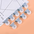 Miniatyrbild 3 av 5: Universal 1" Möbelhjul Hjul Vit PP Nylon One White 1''
