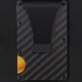 Miniatyrbilde 5 av 5: Menn Slim Carbon Fiber Kredittkortholder RFID Blocking Metal Wa Black