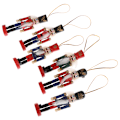 Miniatyrbilde 2 av 5: 6 Stk 10cm Tre Nøtteknekker Soldat Julepynt Pendant colorful 6Pcs