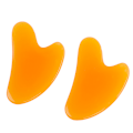 Pikkukuva 3 / 5: Gua Sha kaapiva hierontatyökalu vartalohierontalaite guasha-akupunktio Orange onesize