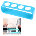 Miniatyrbilde 4 av 5: Plast reagensrørstativ 4 hull holder støtte lab reagensrør sta Blue one size