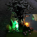 Pikkukuva 3 / 5: 2 kpl Light Brick Luminescent Lamp Accessories Pyöreä DIY Colorfu Yellow