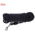 Svart Nylon Hundkoppel Utomhus promenadträning För Medium Large Black 10m