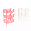 Miniatyrbilde 8 av 8: 1/12 Dukkehus Mini Oppbevaringskurver Dukkehus stablebar kurv Pink one size