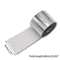 Miniatyrbillede 1 af 8: Mirror Mosaic Fliser Stickers DIY Selvklæbende Mini Square Acry Silver 4*60cm