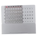 Miniatyrbild 1 av 5: 1 st Metalltillverkning 100 Years Perpetual Calendar Office Sup Silver one size