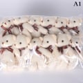 Pikkukuva 6 / 8: 12 kpl/setti Pehmeitä Täytettyjä Karhu Nalleleluja Mini Teddy Karhu Nuket A8