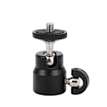 Miniatyrbilde 1 av 4: 2 stk Mini 1/4" 360 dreibart kulehodeskruestativ DSLR kulehode Black 2pcs
