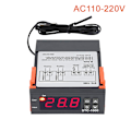 Pikkukuva 1 / 8: 1PC LED Digital STC-1000 lämpötilansäätimen kytkin Microcom Black AC110-220V